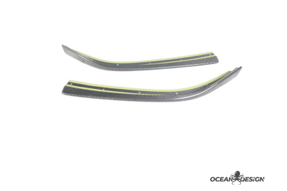 2021–2025 BMW M3 (G80) / M4 (G82) 3D Style Carbon Fiber Front Lip Splitter Protectors