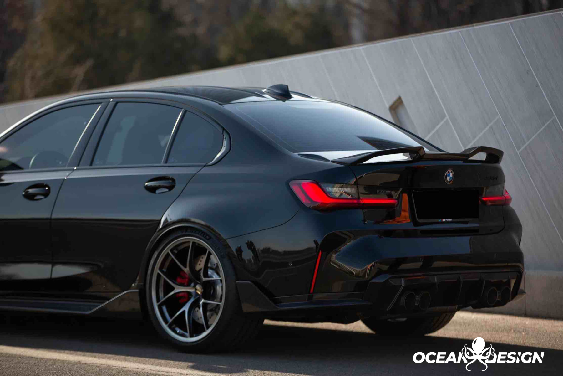 BMW M3 (G80) / M4 (G82) V-Style Dry Carbon Rear Spoiler – 3K Matte Finish