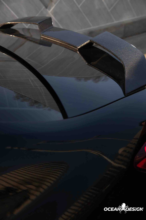 BMW M3 (G80) / M4 (G82) V-Style Dry Carbon Rear Spoiler – 3K Matte Finish