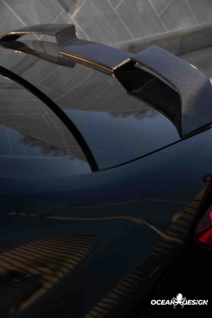 BMW M3 (G80) / M4 (G82) V-Style Dry Carbon Rear Spoiler – 3K Matte Finish