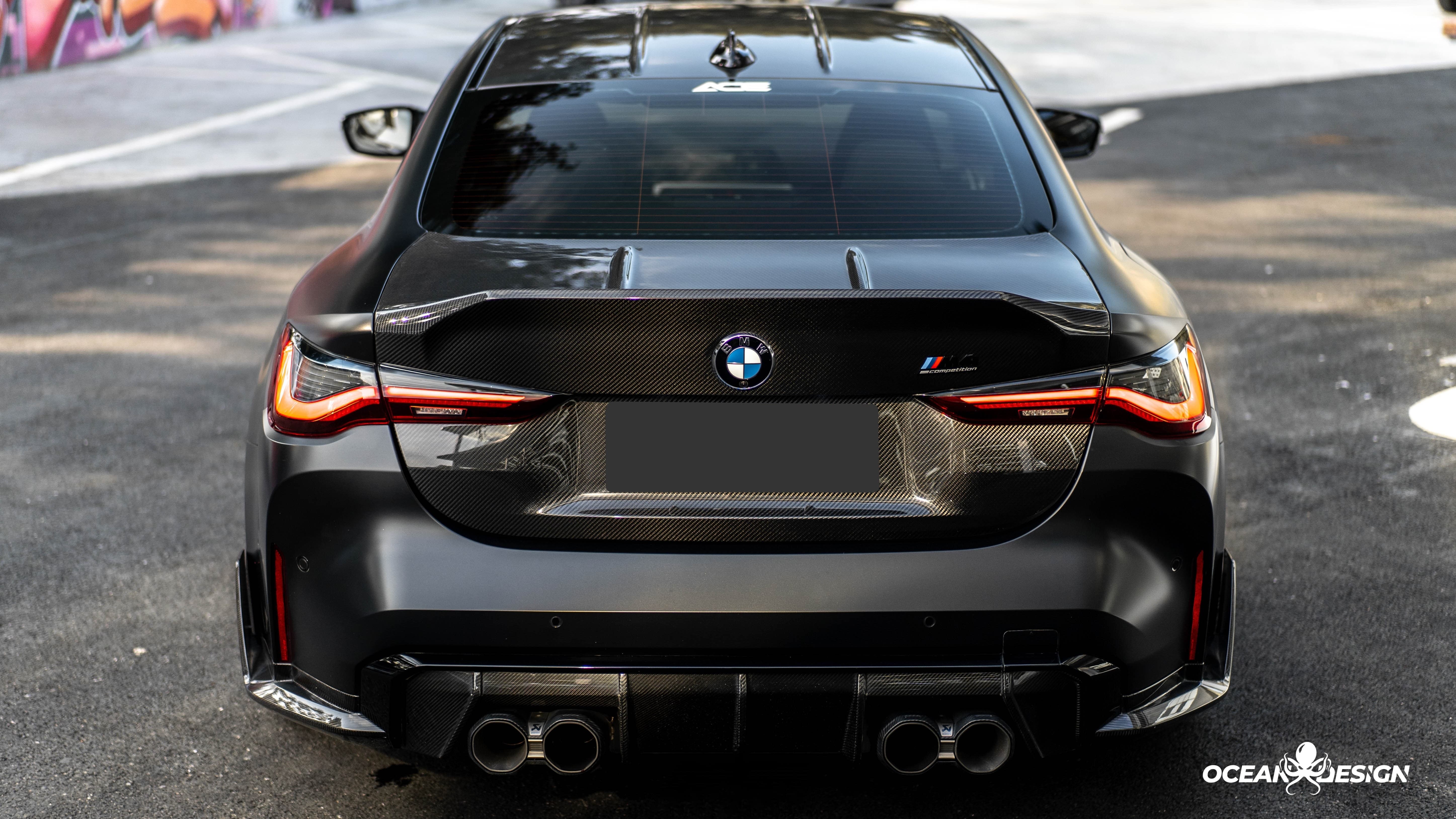 2021–2025 BMW M3 (G80) / M4 (G82) CSL Style Trunk Lid – Dry Carbon Fiber