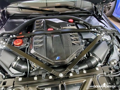 2021-2025 BMW M3 G80 / M4 G82 MP Style Engine Cover – Dry Carbon Fiber