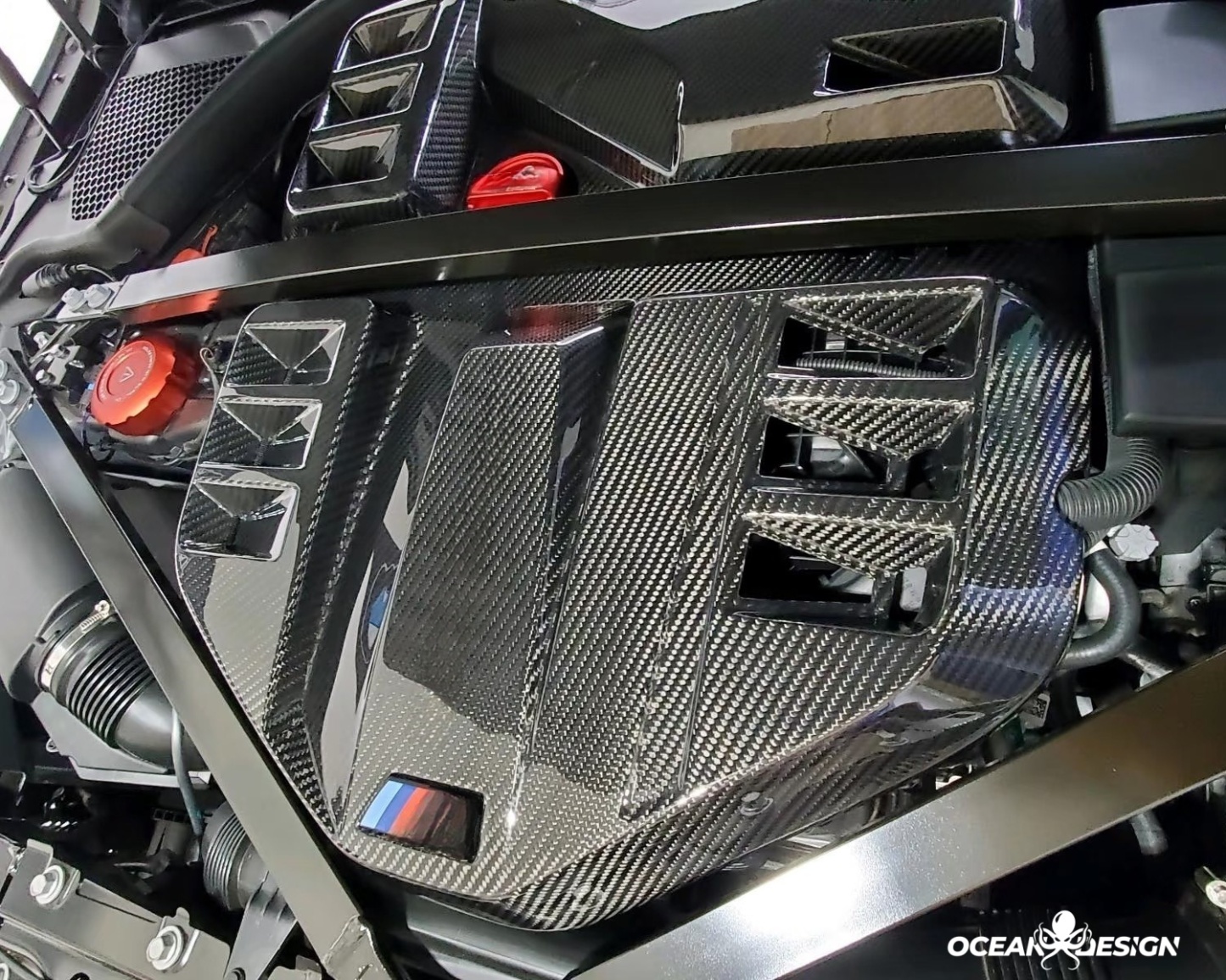 2021-2025 BMW M3 G80 / M4 G82 MP Style Engine Cover – Dry Carbon Fiber