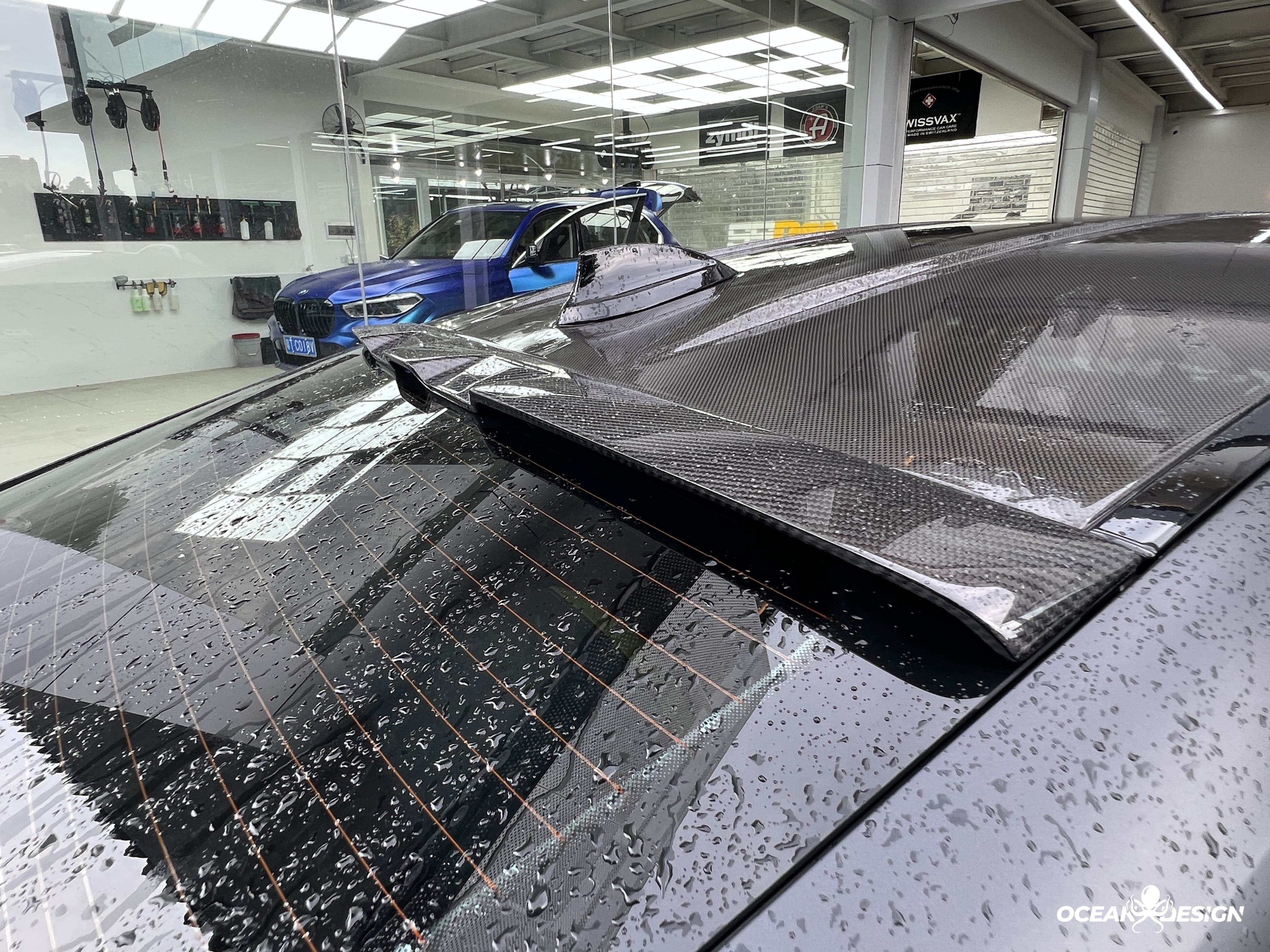 2021–2025 BMW M3 (G80) / M4 (G82) CSL Style Rear Roof Spoiler – Dry Carbon Fiber