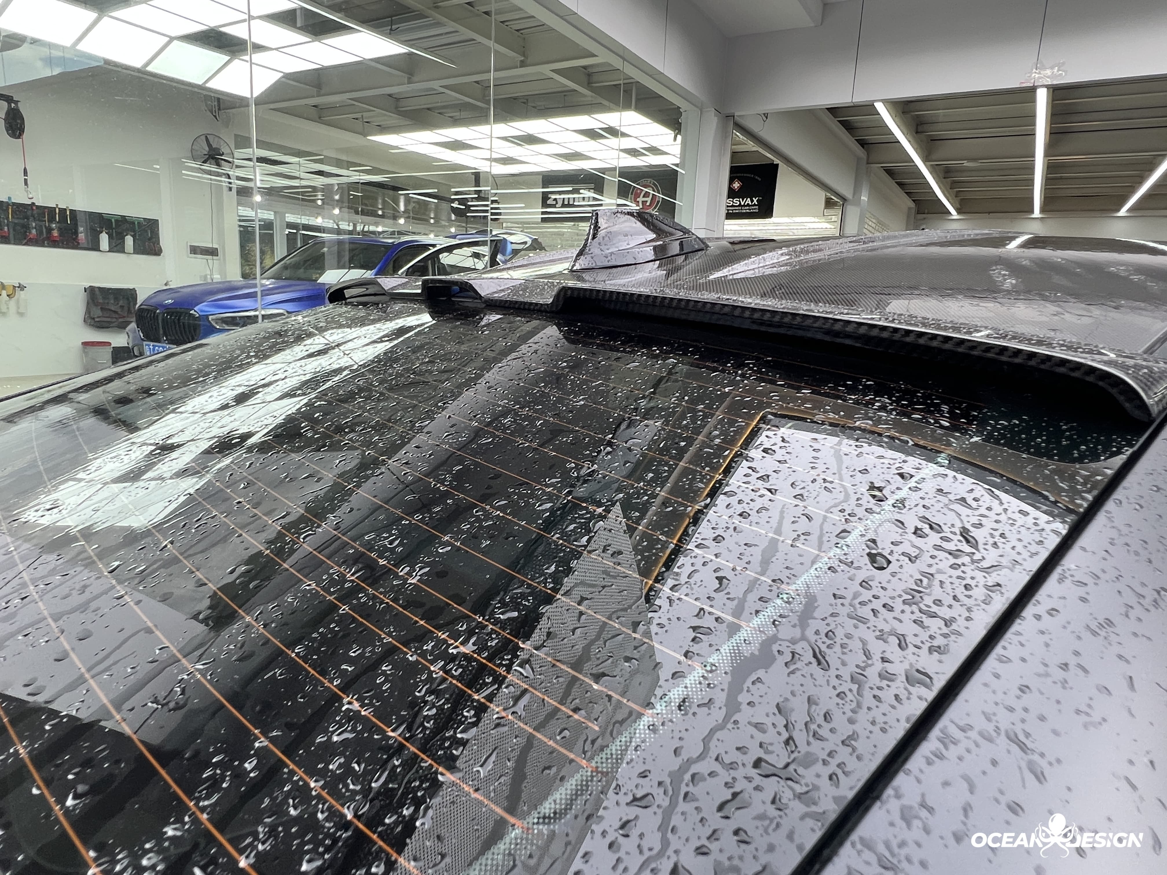 2021–2025 BMW M3 (G80) / M4 (G82) CSL Style Rear Roof Spoiler – Dry Carbon Fiber
