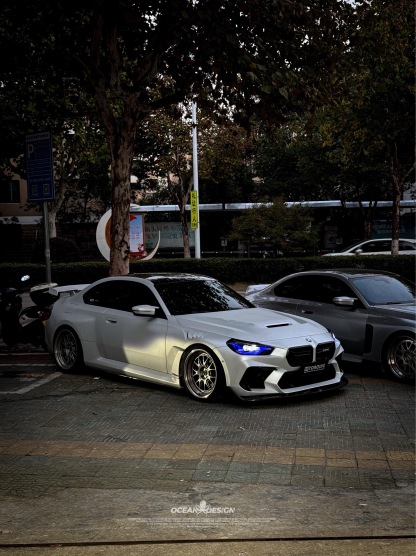 BMW G87 M2 AR V2 Style Dry Carbon Parts - styling view
