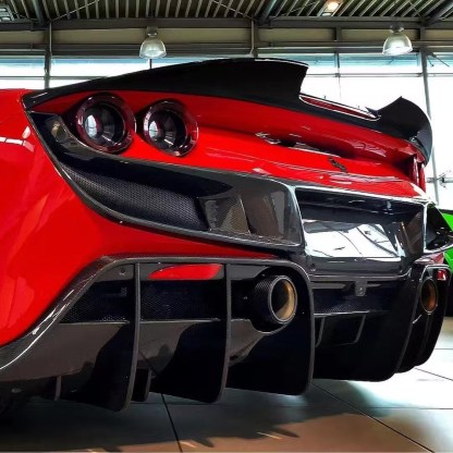 Ferrari F8 K Style Dry Carbon Parts - styling view