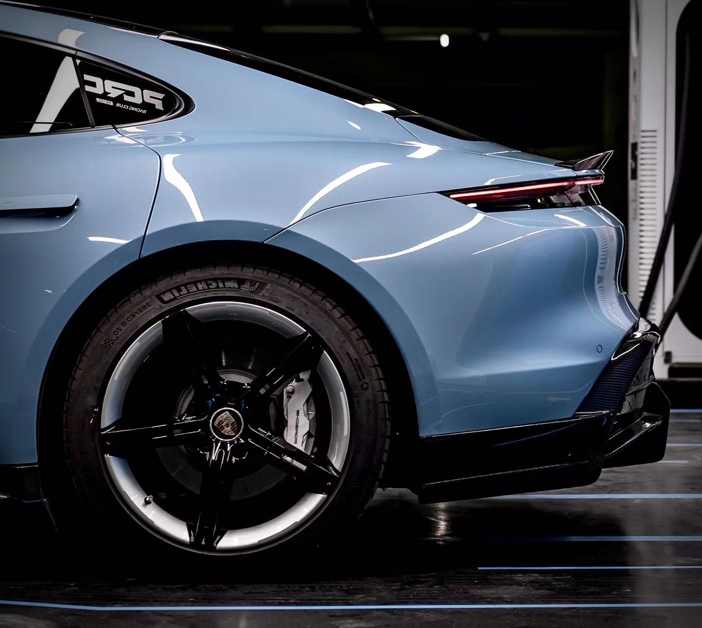 Porsche Taycan Ocean Design OD Style Dry Carbon Parts - styling view