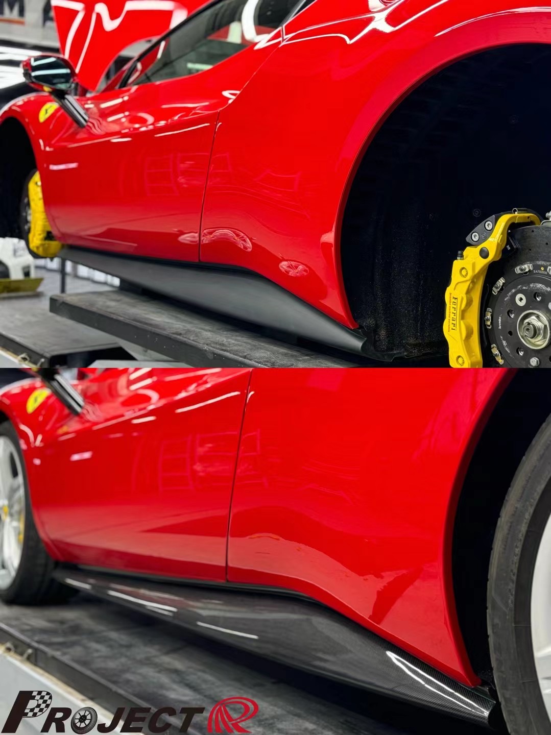 Ferrari 296 OEM Style Dry Carbon Parts - styling view