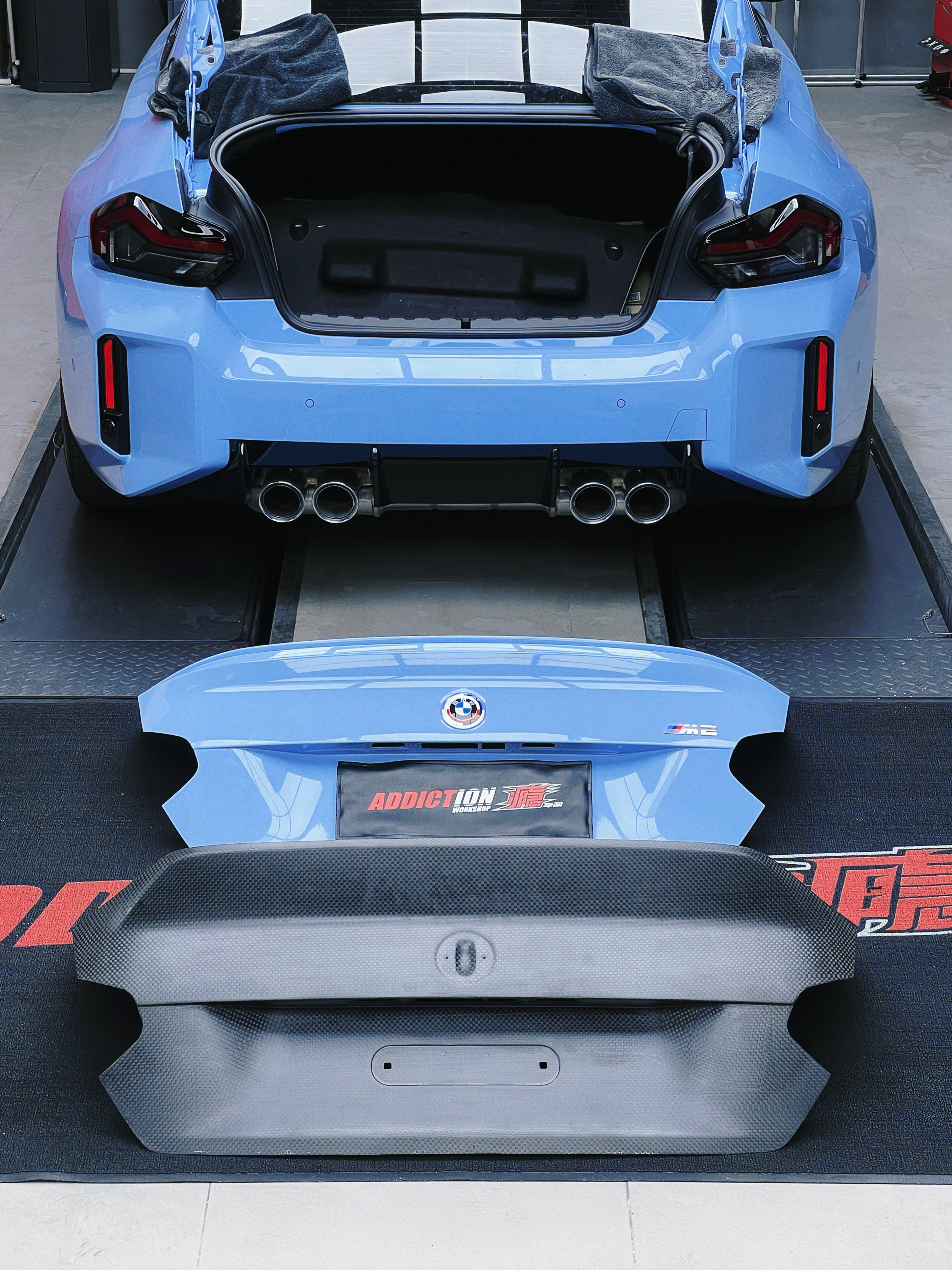 BMW G87 M2 Ocean Design CSL Style Dry Carbon Trunk Lid - styling view