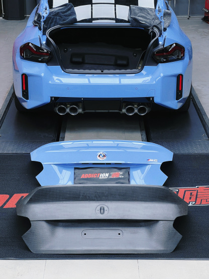 BMW G87 M2 Ocean Design CSL Style Dry Carbon Trunk Lid - styling view