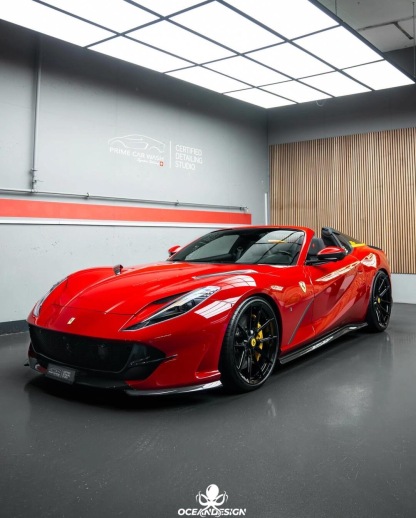 Ferrari 812 N Style Dry Carbon Parts - styling view
