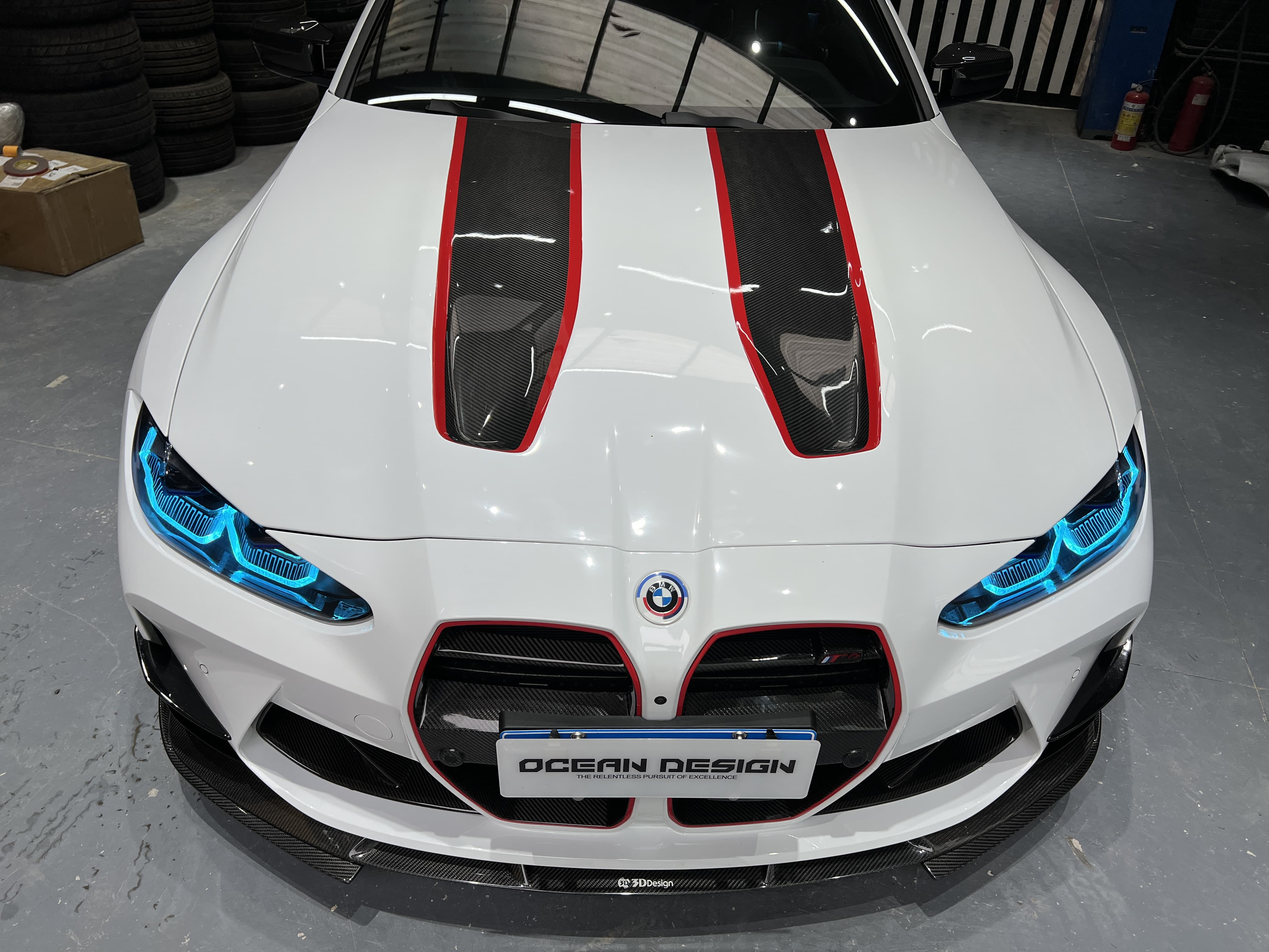 BMW G80 M3/G82 M4 CSL Style Dry Carbon Parts - styling view