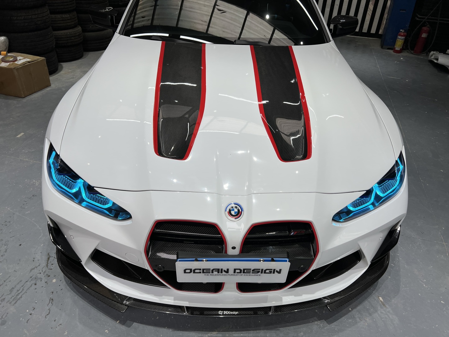 BMW G80 M3/G82 M4 CSL Style Dry Carbon Parts - styling view