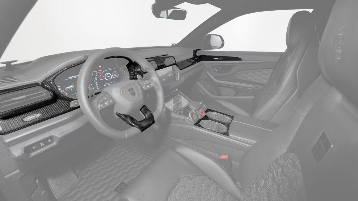 Lamborghini Urus SE Dry Carbon Interior Overlays - styling view