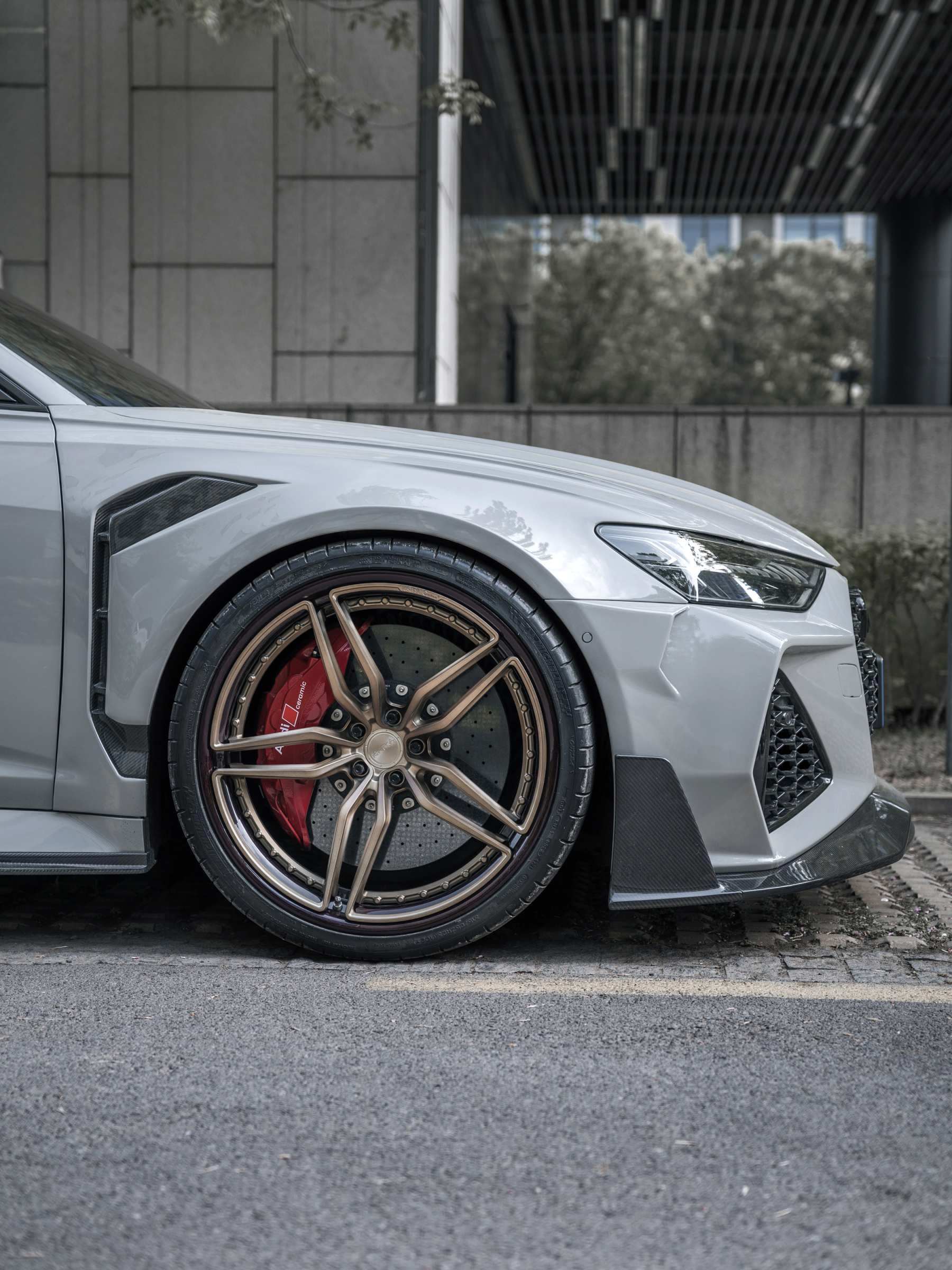 Octopus & Ocean Design Custom Carbon Fiber Wheels - styling view