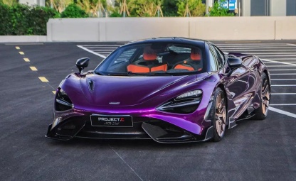 McLaren Senna Style Dry Carbon Bucket Seat - styling view