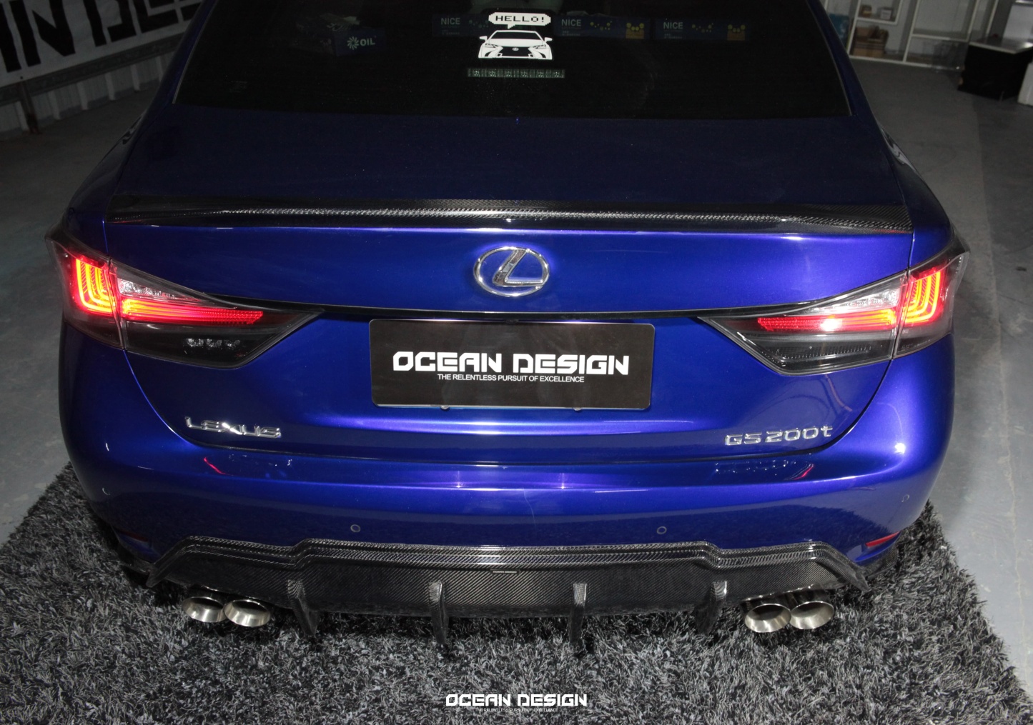 Lexus GS F/GS200/GS300 TOM'S Style Carbon Parts - styling view