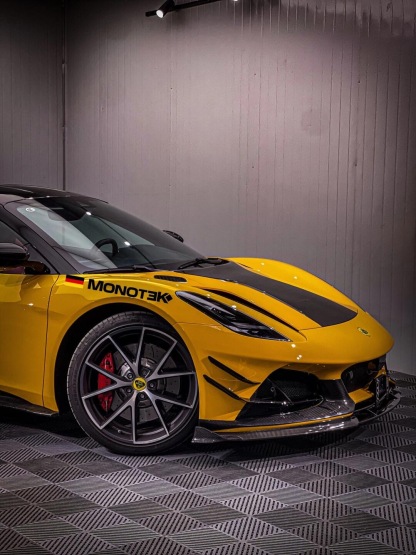 Lotus Emira Monotek Style Dry Carbon Parts - styling view
