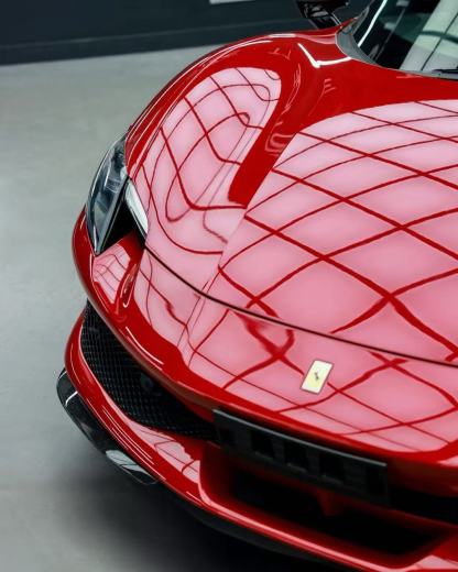 Ferrari 296 N Style Dry Carbon Parts - styling view