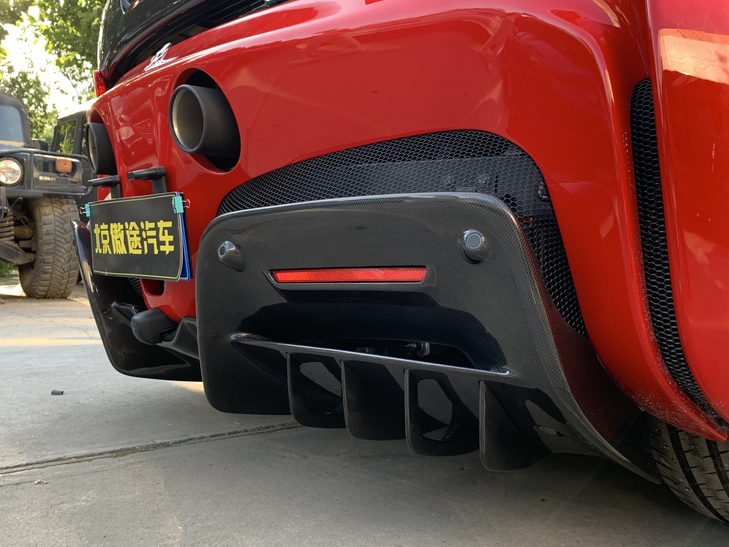 Ferrari SF90 OEM Style Dry Carbon Parts - styling view