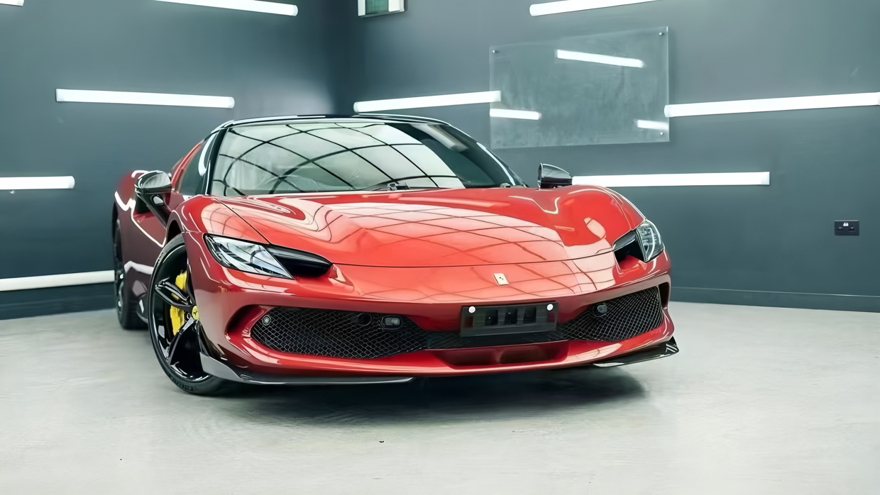 Ferrari 296 N Style Dry Carbon Parts - styling view