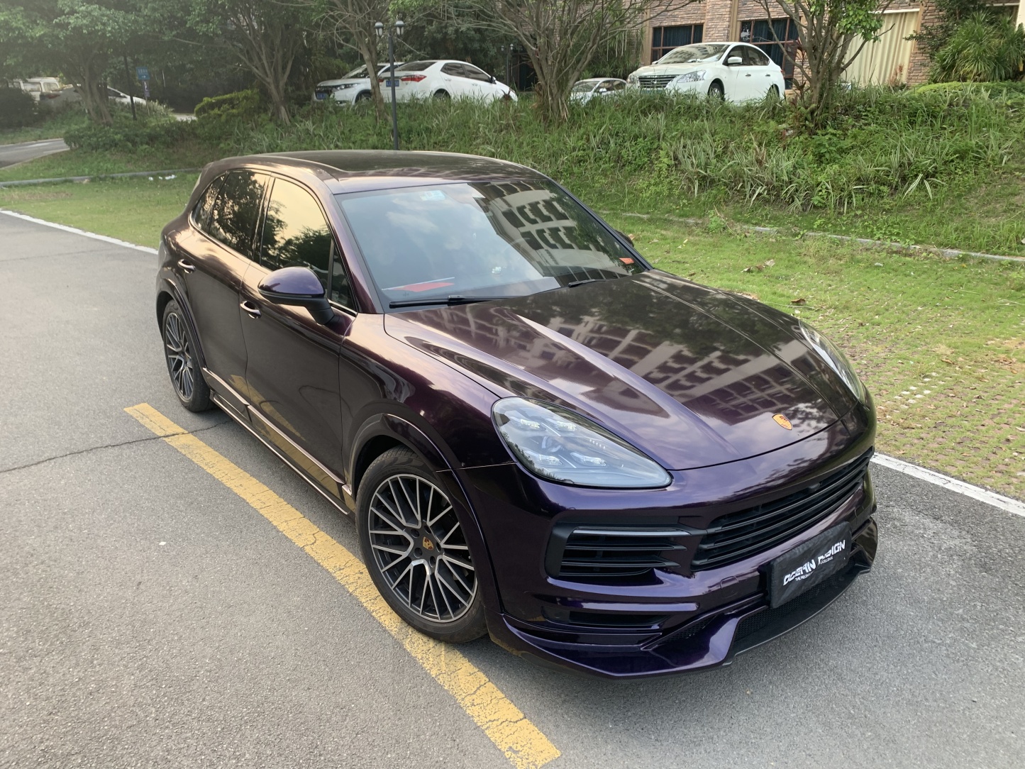 Porsche Cayenne OD Style Carbon Fiber Parts - styling view