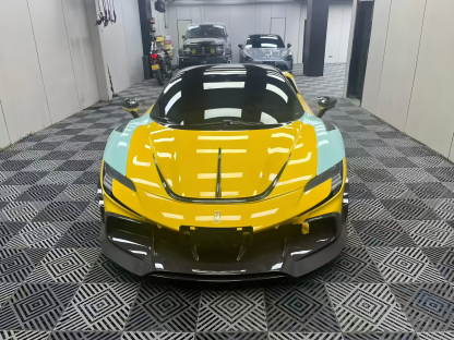 Ferrari SF90 M Style Dry Carbon Parts - styling view