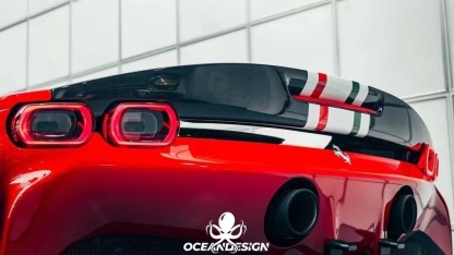Ferrari SF90 OEM Style Dry Carbon Parts - styling view