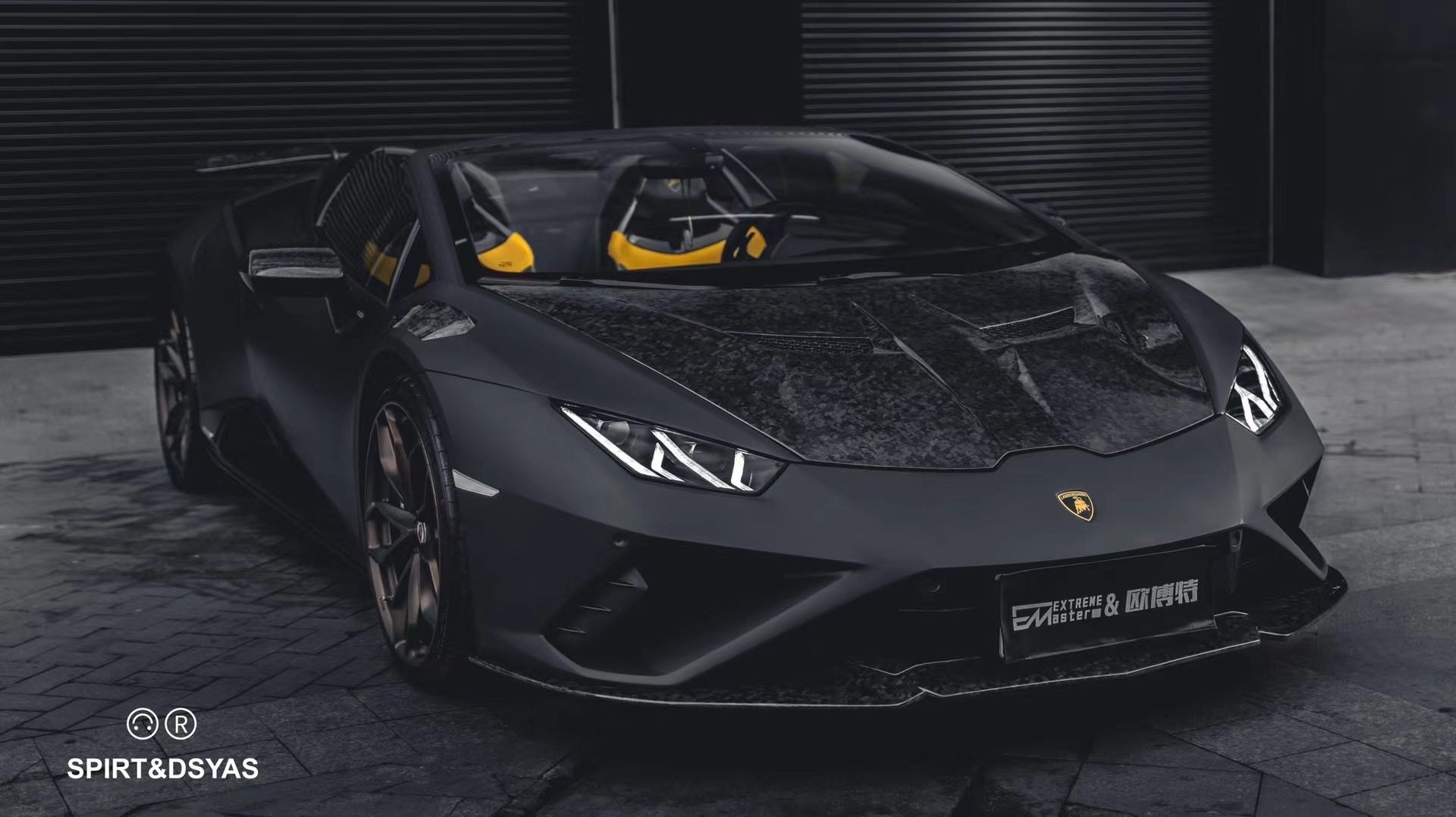 Lamborghini Huracan EVO RWD N Style Dry Carbon Parts - styling view