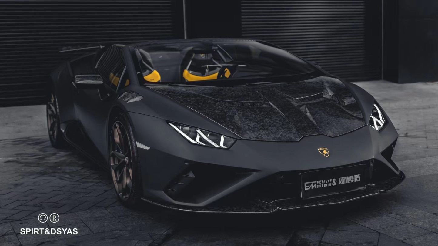 Lamborghini Huracan EVO RWD N Style Dry Carbon Parts - styling view