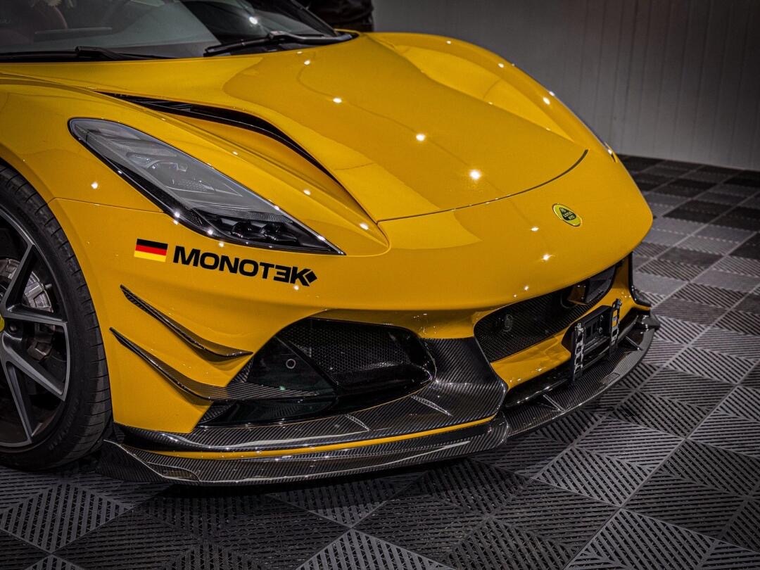 Lotus Emira Monotek Style Dry Carbon Parts - styling view