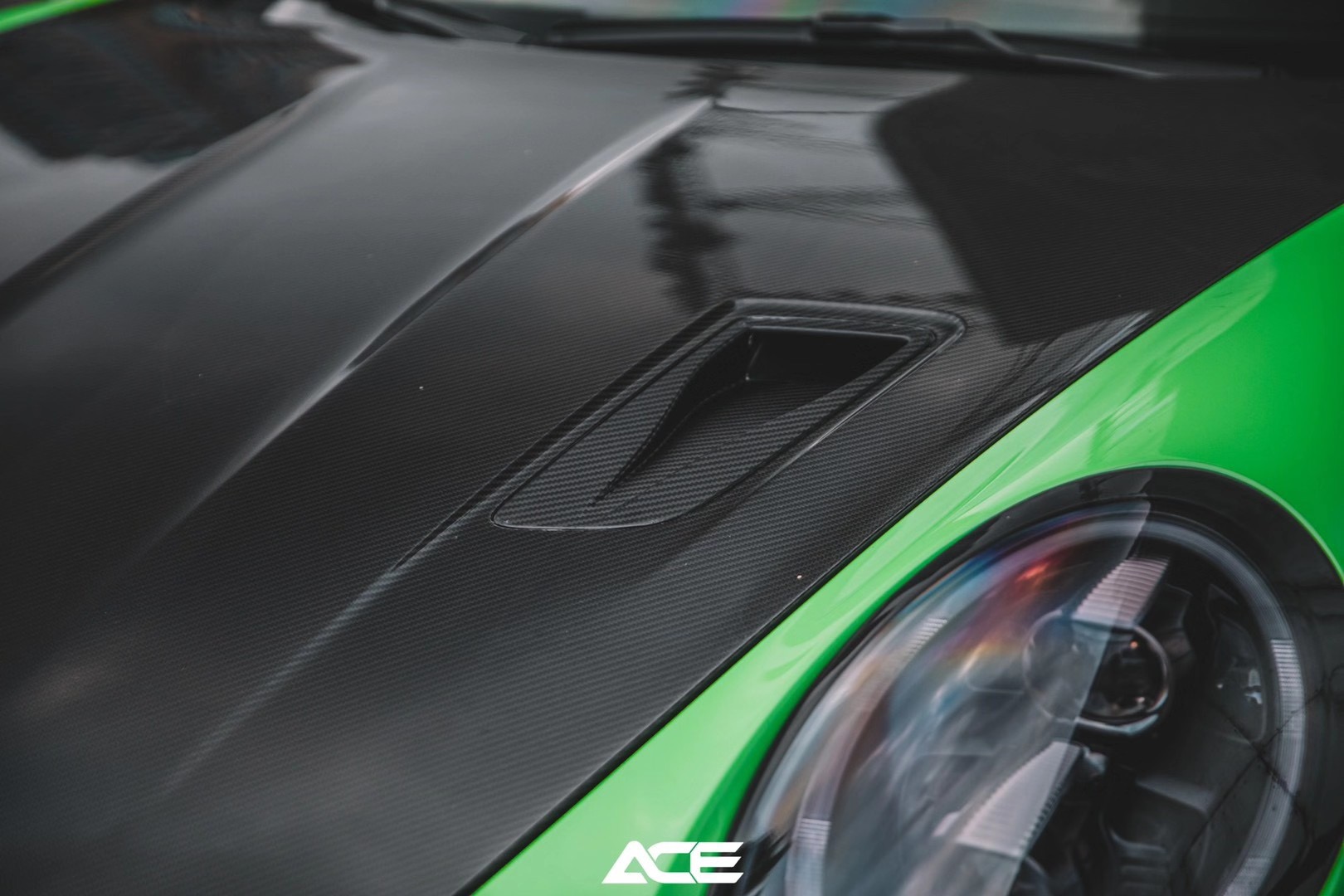 Porsche 991 GT3 RS OEM Style Dry Carbon Parts - styling view