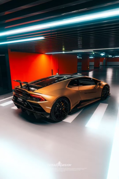 Lamborghini Huracan EVO AWD N Style Dry Carbon Parts - styling view