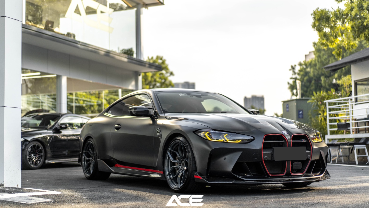 BMW G80 M3/G82 M4 CSL Style Dry Carbon Parts - styling view