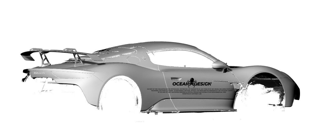 Maserati MC20 GT2 Style Rear Wing - styling view