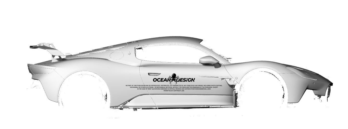 Maserati MC20 GT2 Style Rear Wing - styling view