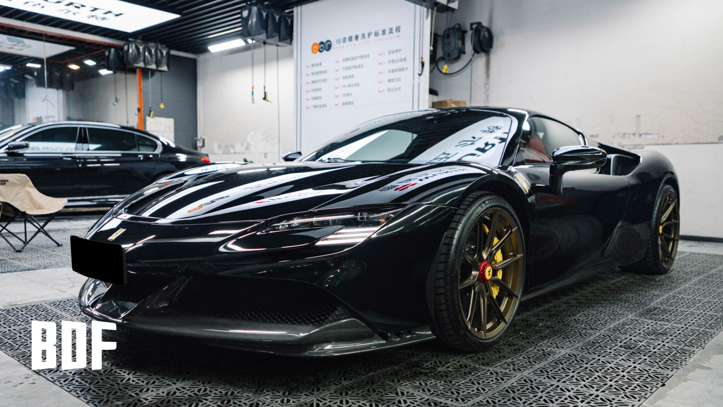 Ferrari SF90 OEM Style Dry Carbon Parts - styling view