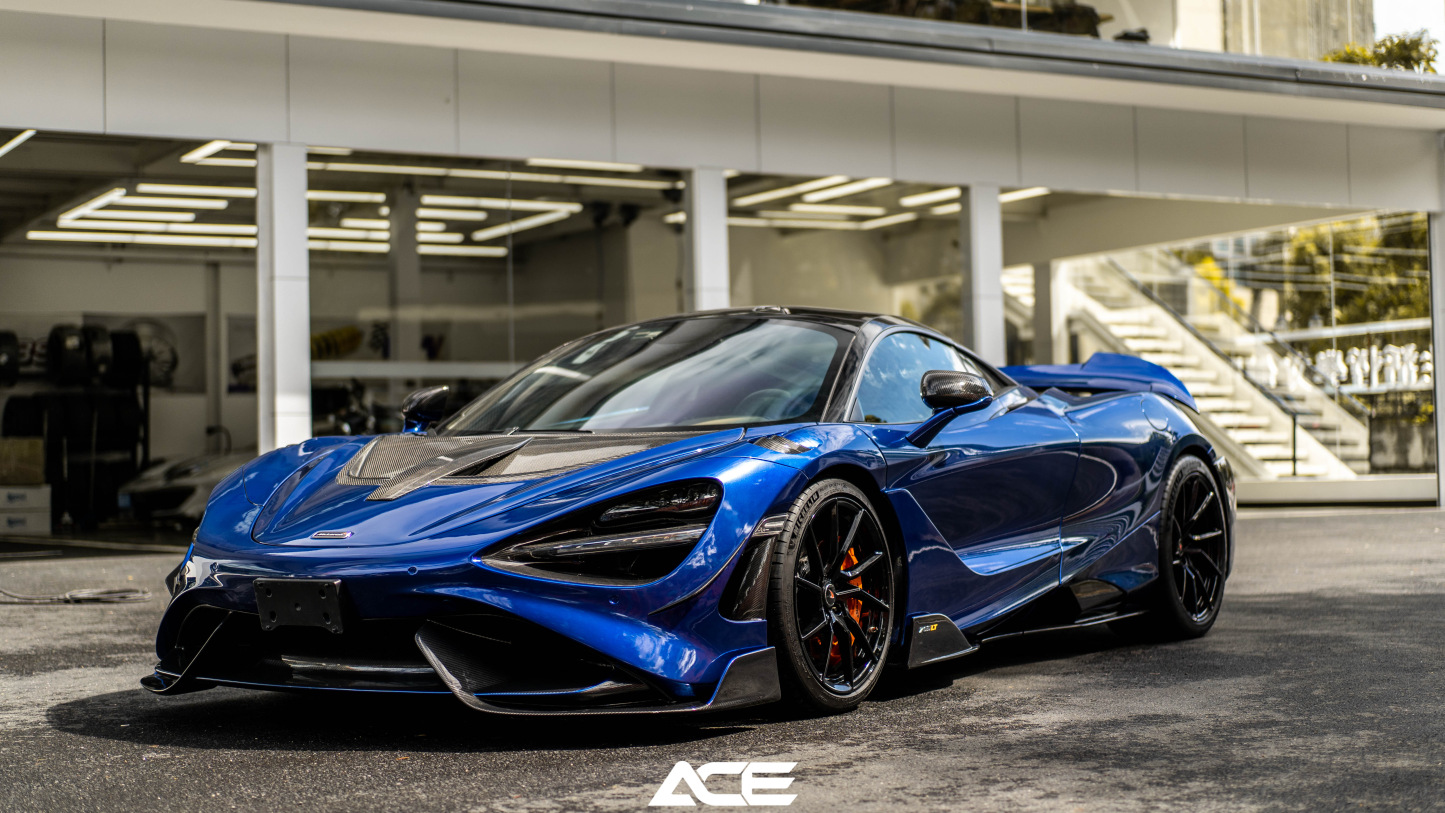 McLaren 720S to 765LT Style Dry Carbon Conversion Kit - styling view
