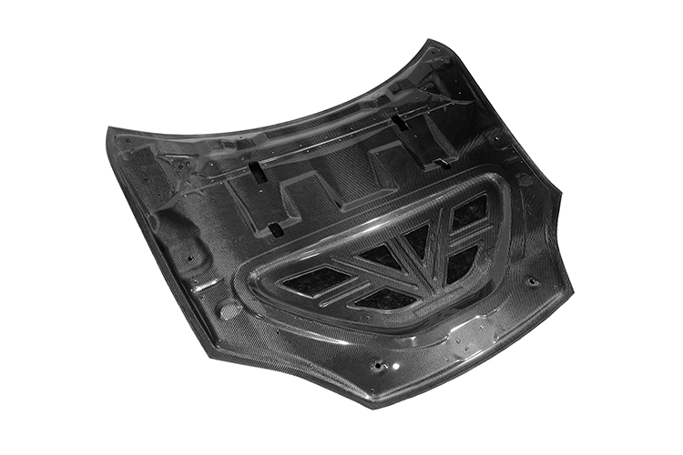 Tesla Model S PD Style Parts - styling reference for Hood - Partial Carbon