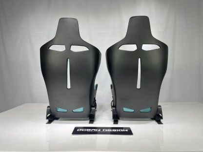 McLaren Senna Style Dry Carbon Bucket Seat - styling view