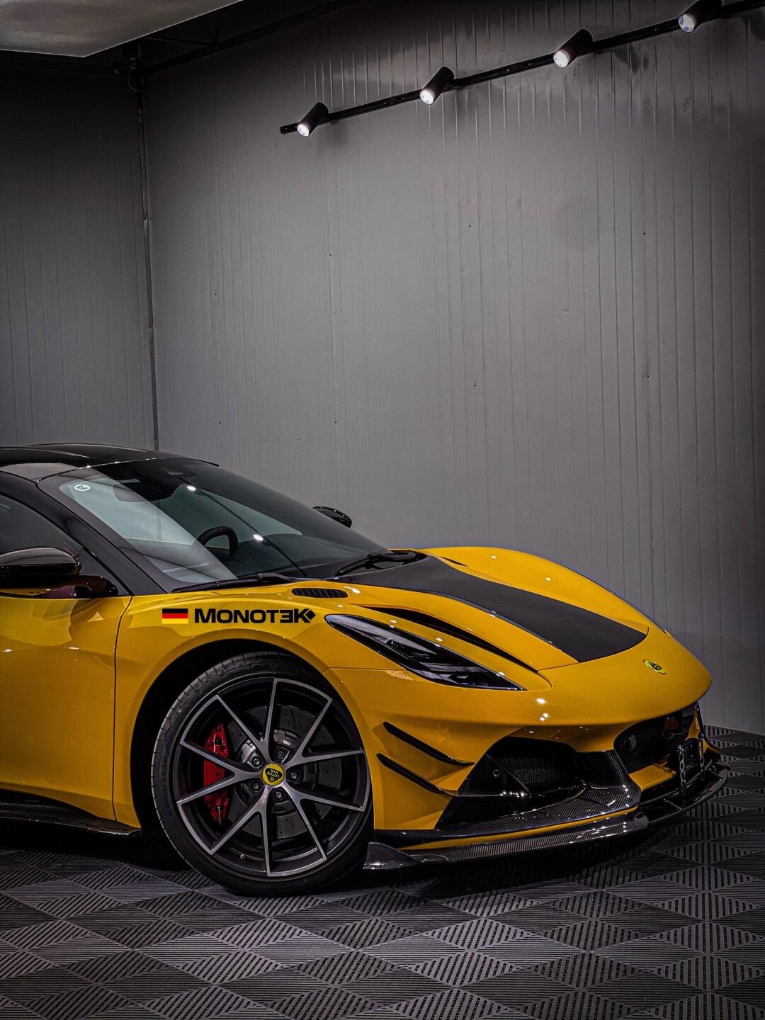 Lotus Emira Monotek Style Dry Carbon Parts - styling view
