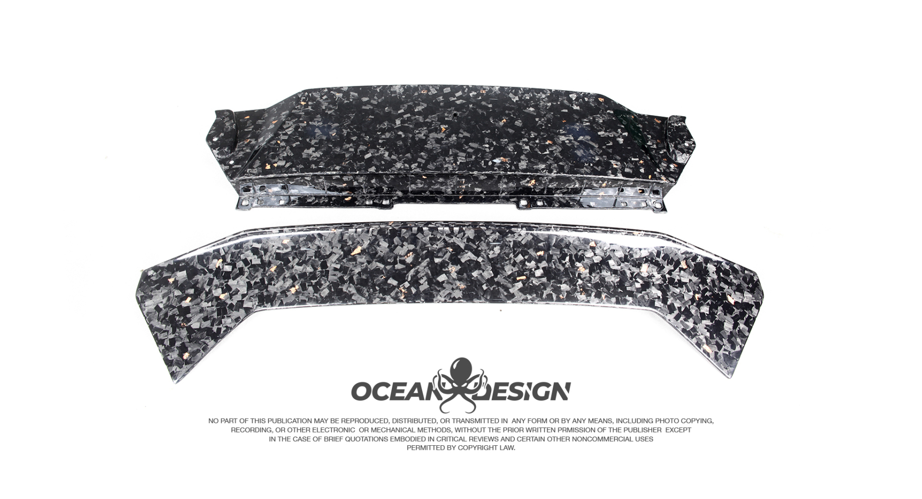 Lamborghini EVO Ocean Design Style Dry Carbon Parts - styling reference for Rear Wing Base