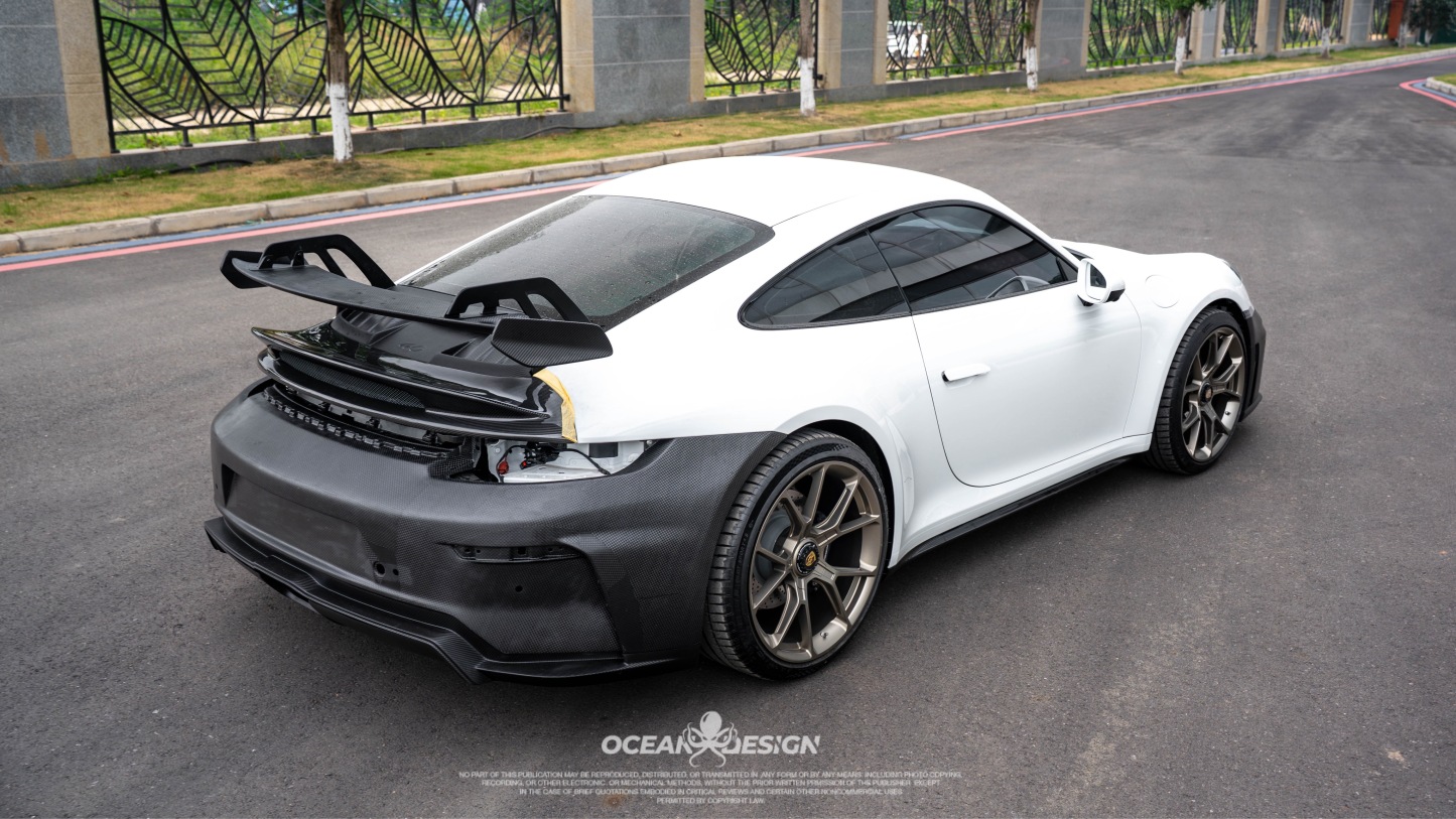 Porsche 911 992.1 / 992.2 GT3 Style Conversion Parts - styling view