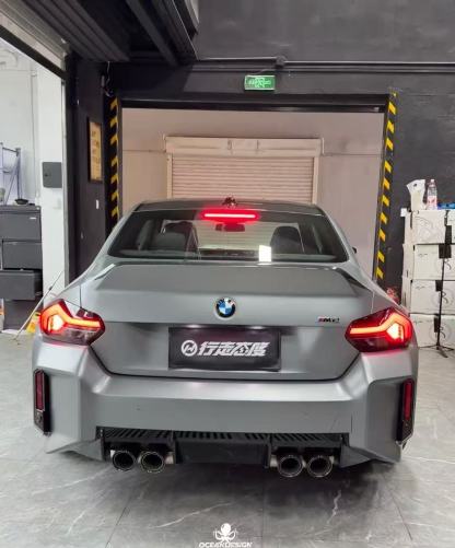 BMW G87 M2 Ocean Design CSL Style Dry Carbon Trunk Lid - styling view