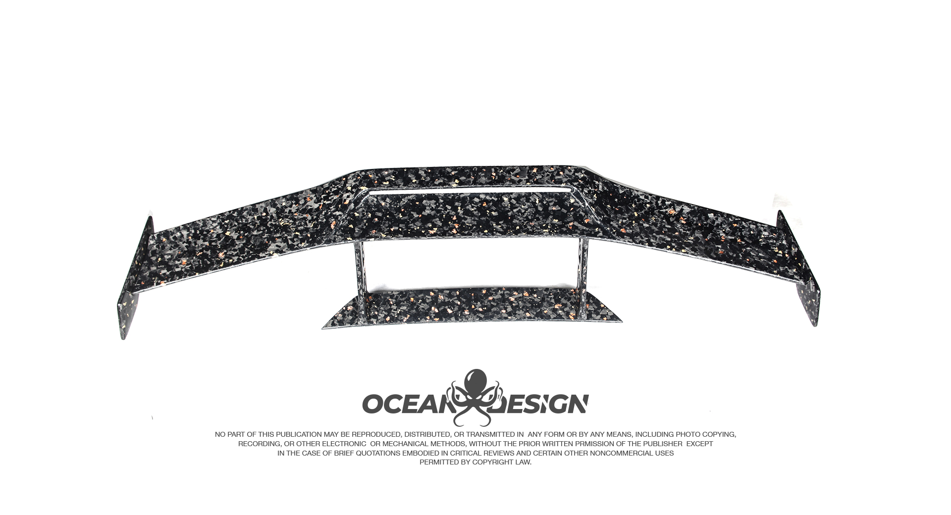 Lamborghini EVO RWD Ocean Design Style Dry Carbon Parts - styling reference for Rear Wing