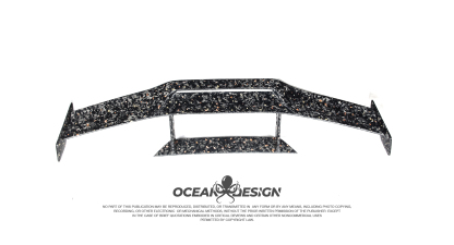 Lamborghini EVO RWD Ocean Design Style Dry Carbon Parts - styling reference for Rear Wing