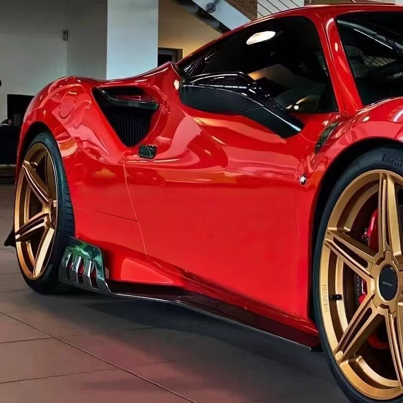 Ferrari F8 K Style Dry Carbon Parts - styling view