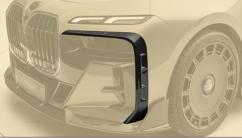2023-2025 BMW G70 7 Series M Sport MSY Dry Carbon Fiber Front Bumper Canards