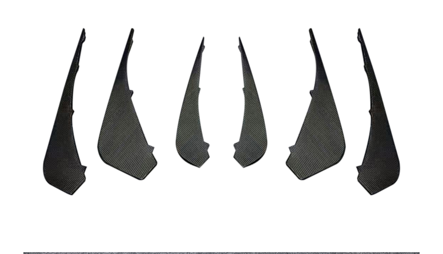 Ferrari 488 V Style Dry Carbon Parts - styling reference for Rear Diffuser